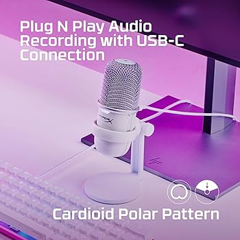 ハイパーエックス SoloCast USBスタンドアロンマイク ホワイト Amazon.co.jp: ハイパーエックス SoloCast USBスタンドアロン